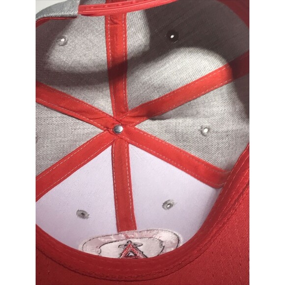California Angels 1961 Baseball Snapback Hat Cap Gray Red Youtheory Turmeric LA - Picture 7 of 9